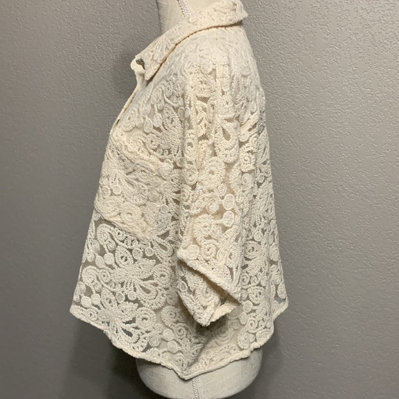 OAT New York Lace & Mesh Crop Top XL - Picture 2 of 12